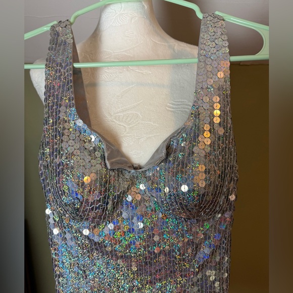 Vintage Saks Fifth Avenue Sequin Dress - Picture 2 of 5